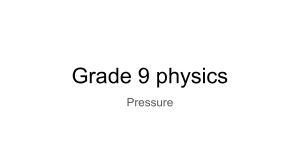 Grade 9 Physics: Understanding Pressure - Formula, Units & Examples