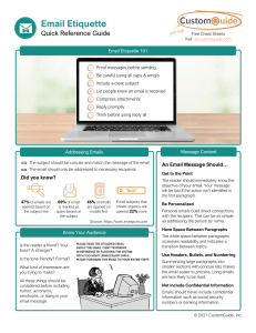 email-etiquette-quick-reference