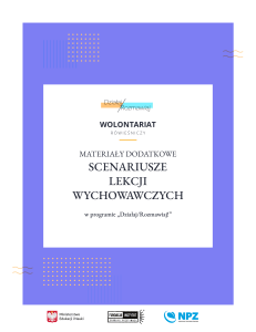 Scenariusze lekcji o zdrowiu psychicznym dla wolontariuszy