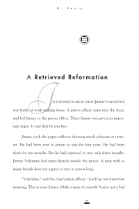 A Retrieved Reformation by O. Henry - Classic Short Story