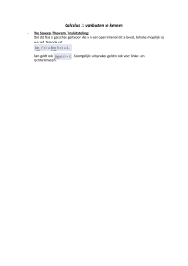 Calculus 1 theorie