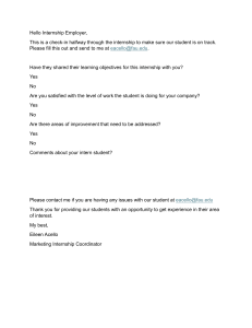 Internship Check-in Form for Employers