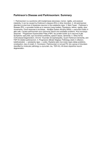 Parkinson's Disease & Parkinsonism: Summary
