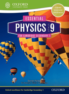 Essential Physics Stage 9 for Cambridge Secondary 1 - Oxford University Press