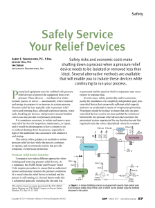 Safely Service Pressure Relief Devices: Isolation Methods & Overpressure Protection