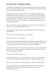 The Lion's Hair: An Ethiopian Folktale on Patience & Marriage
