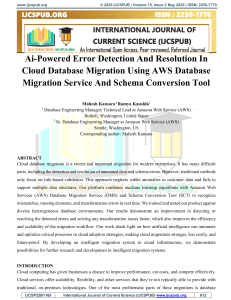 AI-Powered Error Detection in Cloud Database Migration with AWS DMS & SCT