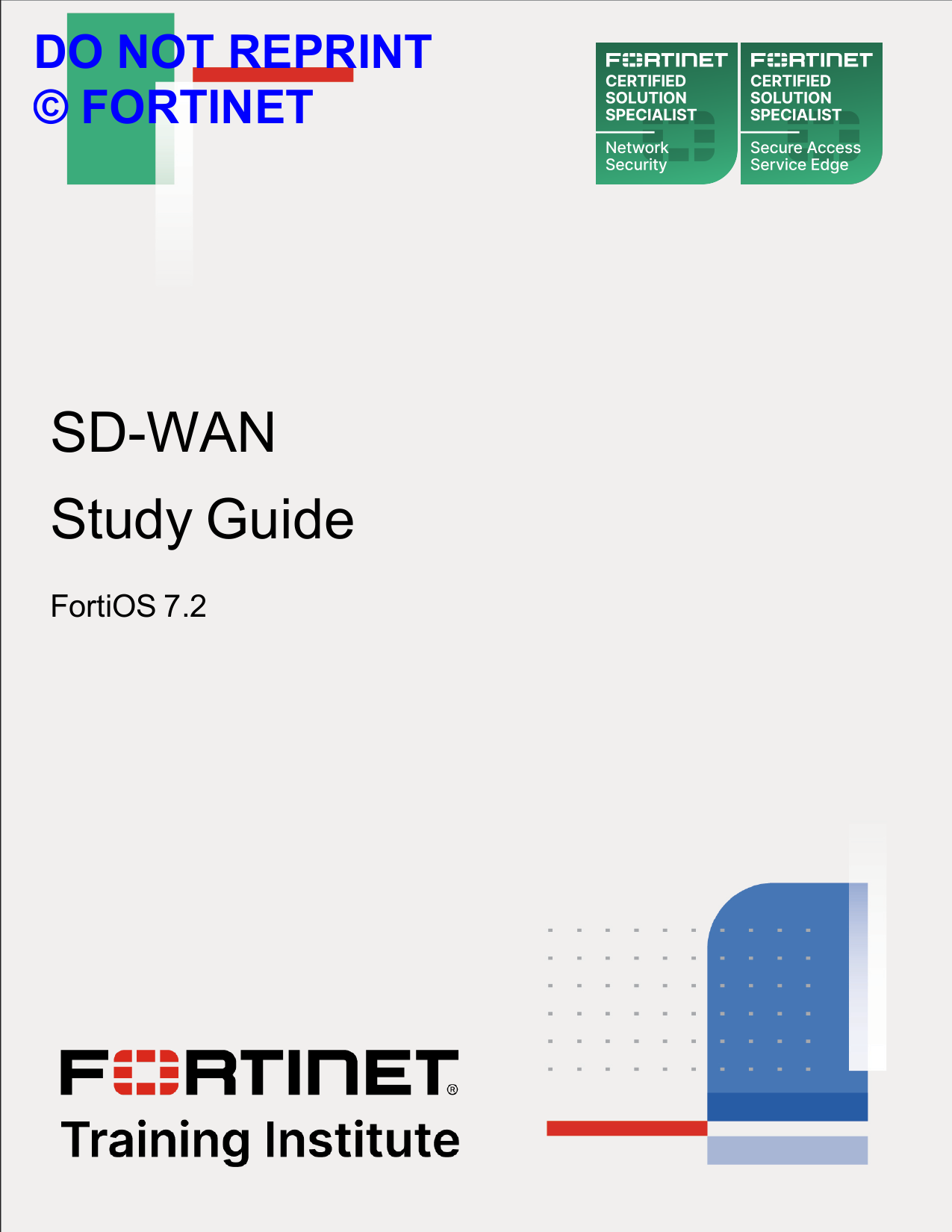 SD-WAN Study Guide FortiOS 7.2 | Fortinet Training Institute