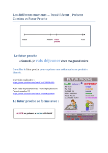 Grammaire fran&ccedil;aise : Futur proche, Pass&eacute; r&eacute;cent, Pr&eacute;sent continu