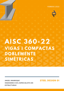 Dise&ntilde;o de Vigas I Compactas Doblemente Sim&eacute;tricas seg&uacute;n AISC 360-22