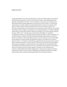 Foreign Dependency & Economic Growth in Kenya: A Research Paper