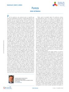 Pureza en Qu&iacute;mica: Radicales Libres y Farmac&eacute;uticos