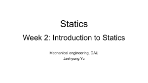 Statics: Introduction to Force Systems & Moments