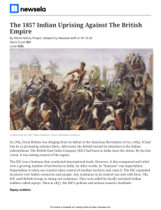 1857 Indian Uprising: Causes, Events & British Empire Impact