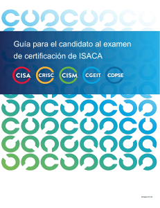 Gu&iacute;a para el candidato al examen de certificaci&oacute;n de ISACA