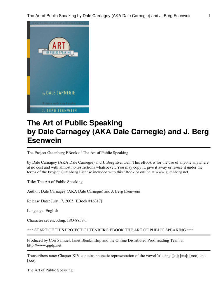 Public Speaking File.pdf 1The Art Of Public Speaking