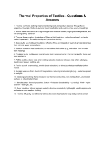 Thermal Properties of Textiles: Q&A
