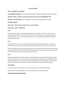 Lift Drive Troubleshooting: Site Visit Report