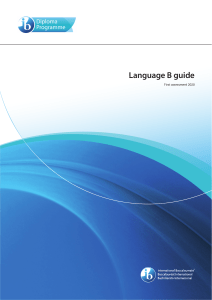 IB Language B Guide 2020 | Diploma Programme Syllabus