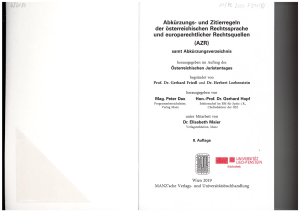 Dax Hopf Abk&uuml;rzungs- und Zitierregeln