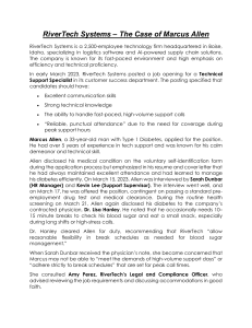 RiverTech Systems: Marcus Allen ADA Discrimination Case Study
