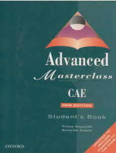 Advanced Masterclass CAE Student's Book | English Exam Prep