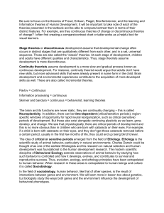 Human Development Theories: Freud, Erikson, Piaget, & Continuous Change