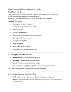 Basic Computer Skills for Seniors: Study Guide to Digital Literacy