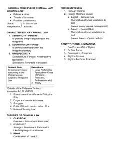 Criminal Law Principles, Characteristics, Theories & Limitations
