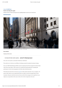 Passive Investing: Index Funds vs. Active Management