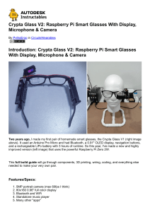 Crypta Glass V2: DIY Raspberry Pi Smart Glasses Build Guide