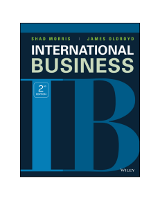 International Business Second Edition by Morris & Oldroyd | Wiley Textbook