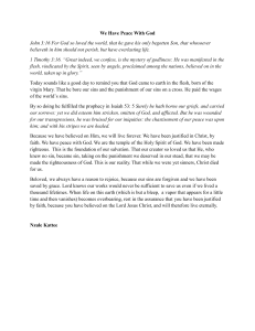 Peace With God: Understanding Salvation Through Faith in Christ