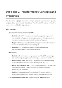 DTFT & Z-Transform: Key Concepts, Properties & Exam Question Analysis