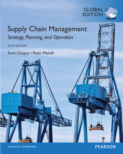 Supply Chain Management: Strategy, Planning, and Operation - 6th Edition