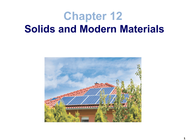 Solids and Modern Materials: Classification, Structure, and Properties