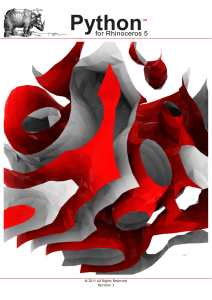 Python 101 for Rhinoceros 5: Programming Primer & Scripting Guide