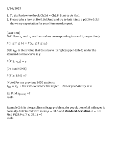 Statistical Inference: Normal, t, F, Chi-Squared Distributions & Testing