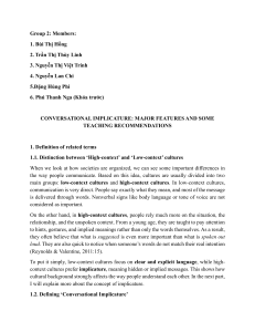 Conversational Implicature: Features, Types & Teaching Recommendations