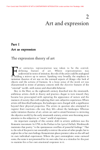 Art and Expression: The Expression Theory in Philosophy of Art