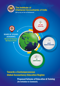 ICAI Proposed Scheme: Global Accountancy Education & Training