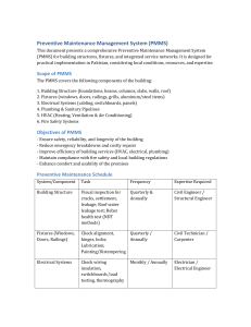 Preventive Maintenance Management System (PMMS) for Buildings