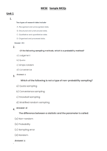 MCSE Sample MCQs: Statistics & Data Analysis Practice Questions