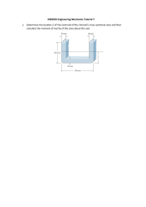 Engineering Mechanics Tutorial 7: Centroids & Moments of Inertia