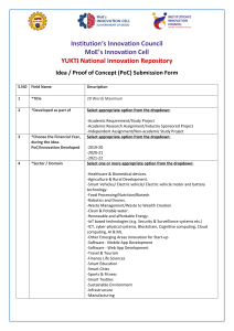 YUKTI National Innovation Repository: Idea/PoC Submission Form
