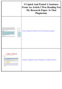 I copied and pasted a sentence from an article I was reading for my research paper. Is that plagiarism