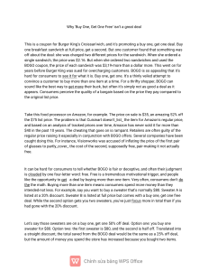 BOGO Deals: Why 'Buy One, Get One Free' Isn't Always a Bargain