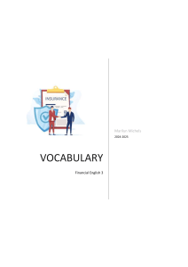 Financial English 3 Vocabulary: Insurance & Property Law Workbook