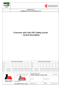 Generator & Lube Oil Cooling System Description - ISFAHAN II Power Plant