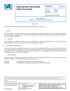 AMS2759/4C: Heat Treatment of Austenitic Corrosion-Resistant Steel Parts